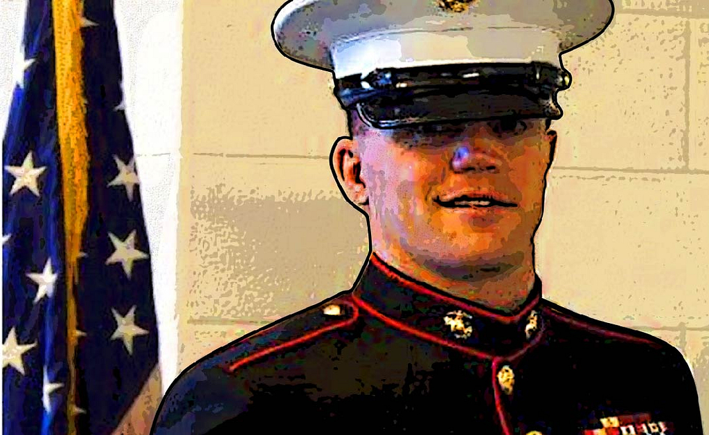 Dr. Jeremy Morrison in his Marine uniform