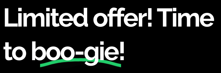 Limited offer! Time to boo-gie!/Mobile